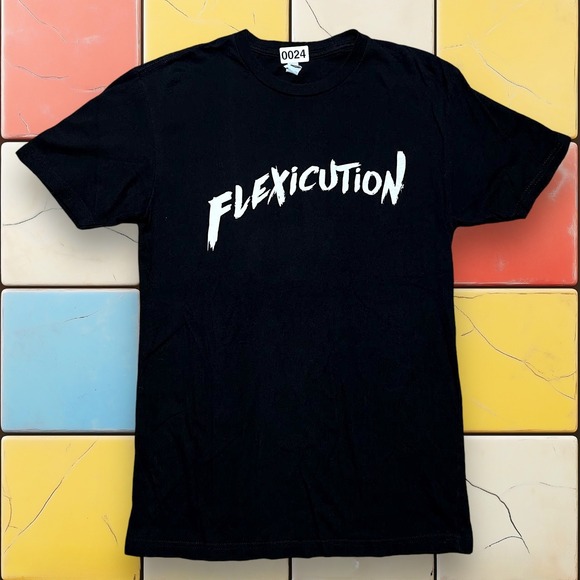 Logic Flexicution Hip Hop‎ Shirt Y2K Men S Black Graphic Print Rap Music Tee - Picture 1 of 4